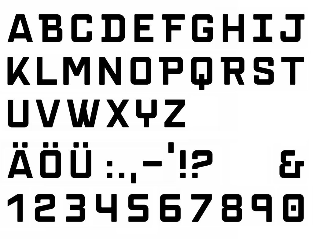 heldenstuff type tee font