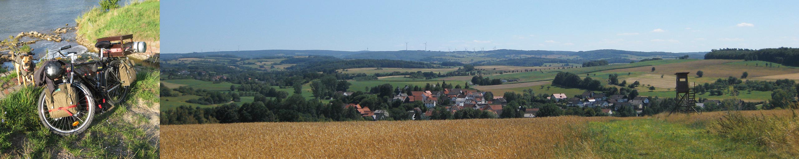 Bikepacking through the German countryside.